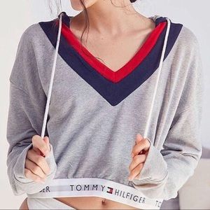 Cropped Tommy Hilfiger Grey Hoodie